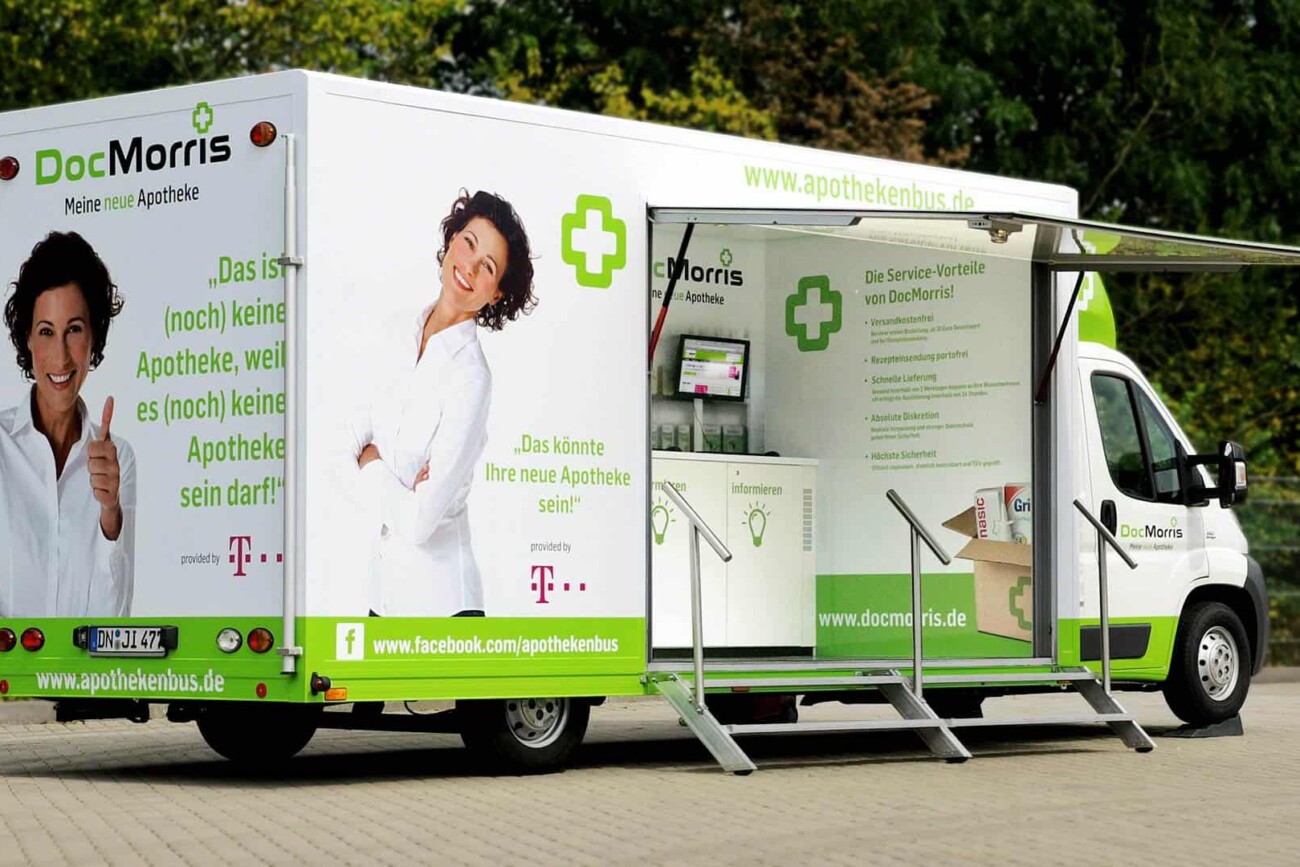 JUMBO CityStar Promotionfahrzeug im Einsatz bei einer Roadshow.